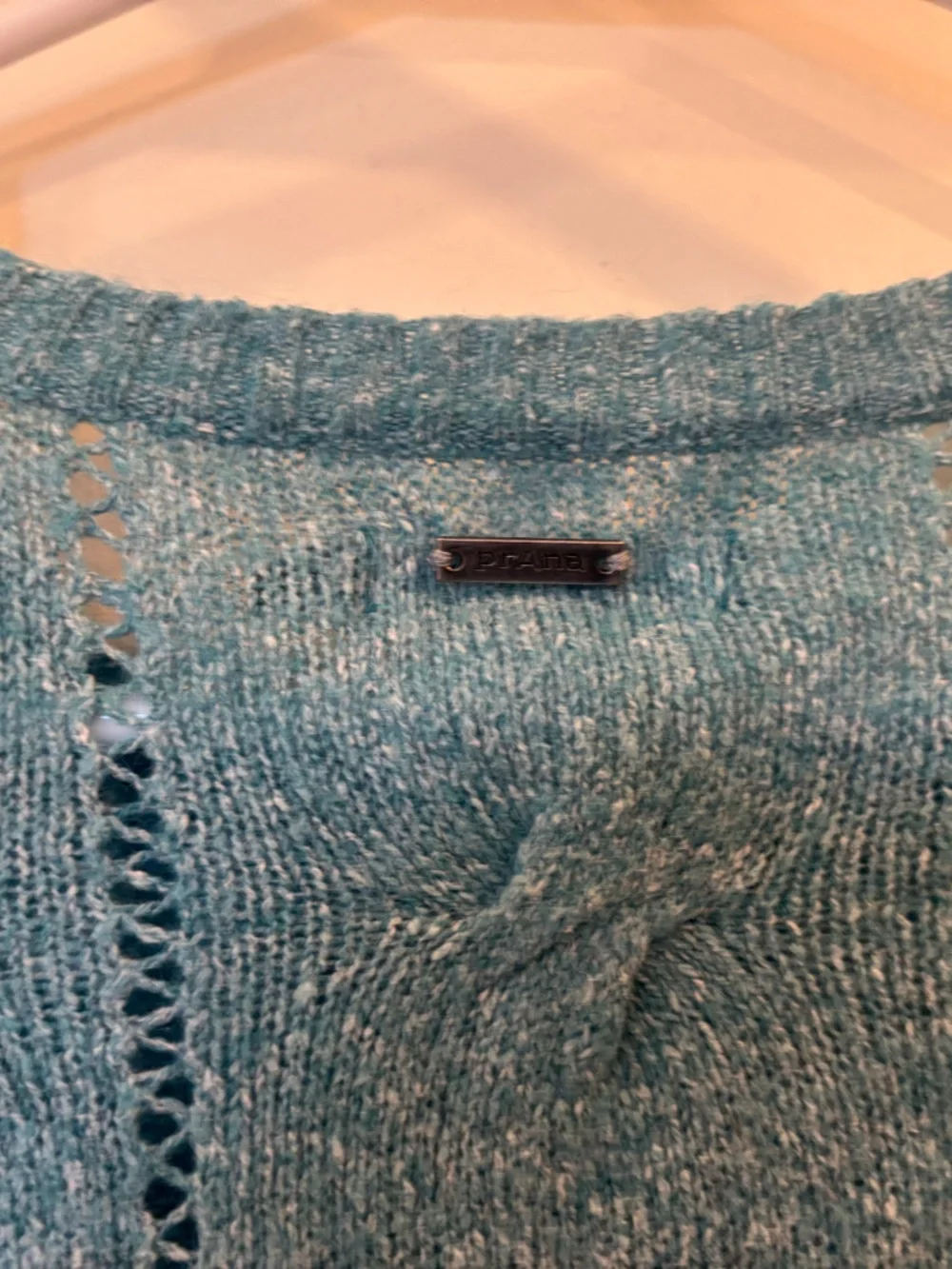 Prana Teal Crewneck Sweater